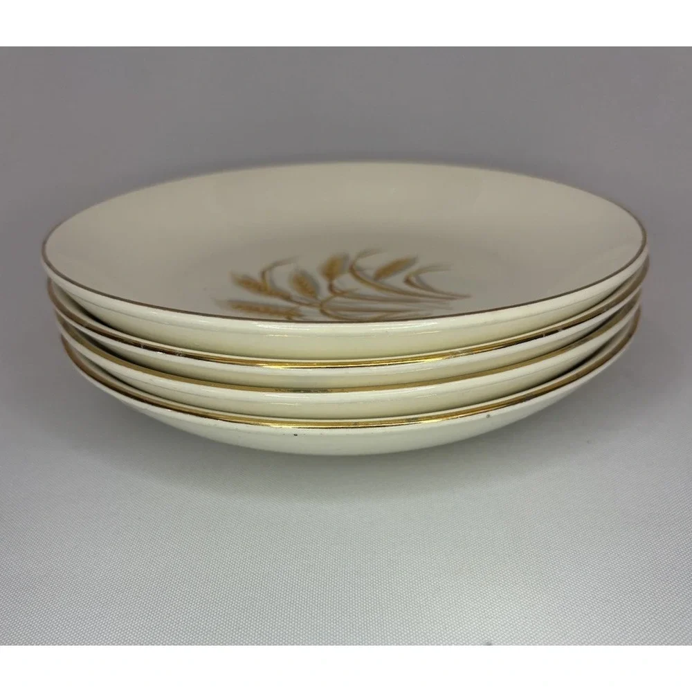 Homer Laughlin Golden Wheat 22K Gold Trim 7 1/4